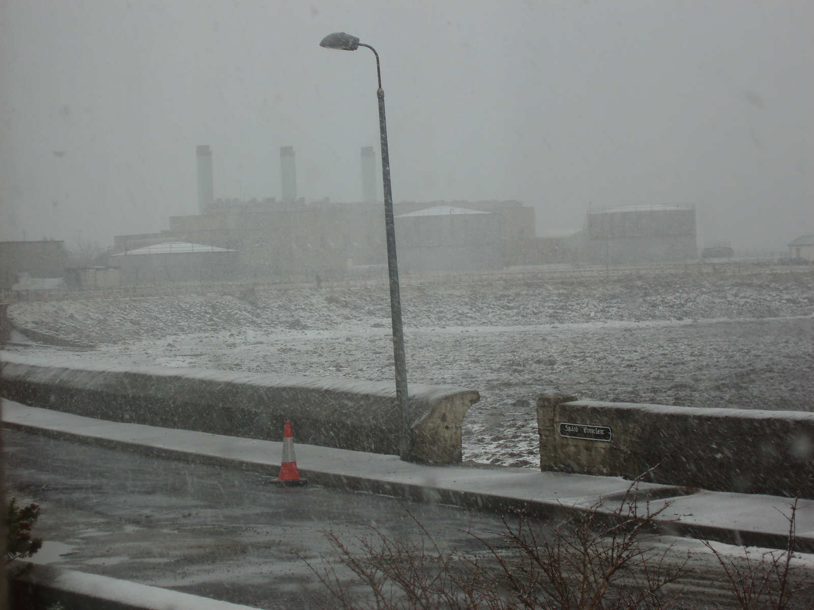 Newton during the blizzard