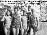 Swimmers during the war years