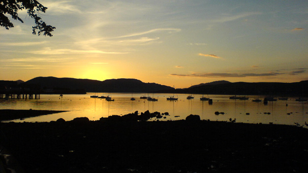 Sunset over Loch Long, photo courtesy of Jamie Black