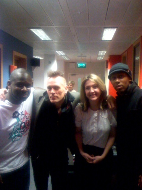 (l to r) Edward Adoo, John Robb, Victoria and Lemar