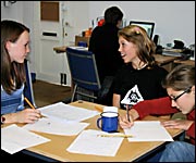 Youngsters writing the plays