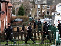 Police officers in Dewsbury