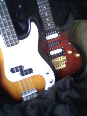 The bass and the guitar!