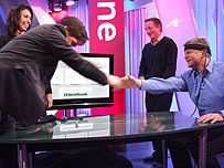 James McAvoy in the studio