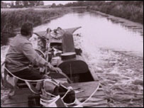 Boat trip on canal