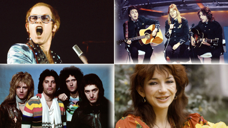 Elton John, Paul McCartney and Wings, Queen and Kate Bush