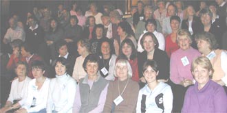 Sing Live ladies at the seating rehearsal