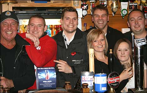 BBC Radio Leicester's Football Forum Team on tour in Coalville in Leicestershire