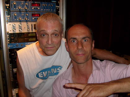 The Wolfmen's percussionist Preston and punk drummer Daniel