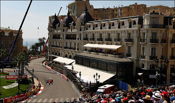 A panoramic view of the course