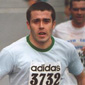 Working up a sweat! - Tom in the race