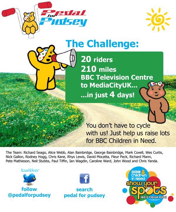 Pedal for Pudsey