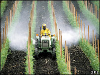 Pesticidas em spray