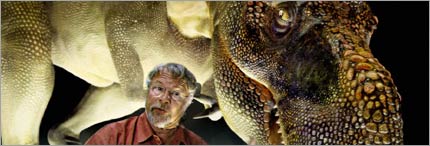 Bill Oddie and T. rex