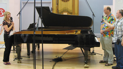 Image from BBC Radio 3 Pianothon, Leeds 2009