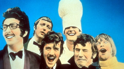 Terry Gilliam (far right) & the Python team