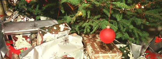 Presents under the Christmas tree