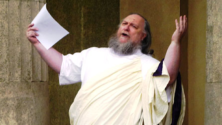 Goff announcing the competition