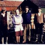 Kathleen with three of four brothers.