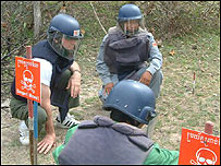 Steve Harley helps de-miners in Cambodia