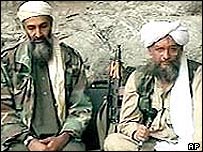 Ayman Al-Zawari (dir.) e Osama Bin Laden