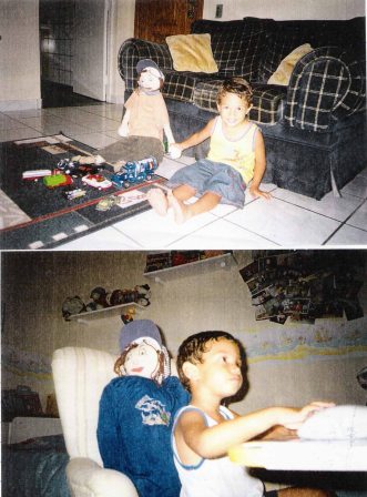 Bruno and Iago playing