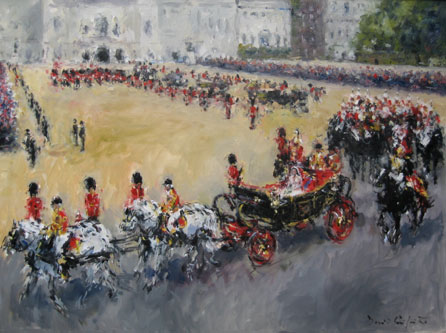 Royal Wedding Procession by David Griffiths. Image courtesy of the artist