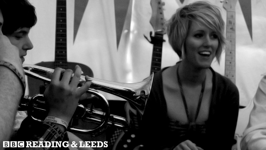 Backstage at the BBC Introducing stage