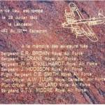 The Memorial Stone Inaugurated at the Lancaster Crash Site in RebrÃ©chien, 28th July 2004