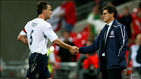 John Terry and Fabio Capello