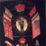 D.L.I. badge sewn on chinese silk at Shanghai, Tiensin.