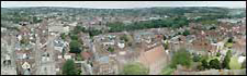 Birds eye view from Canterbury Cathedral.