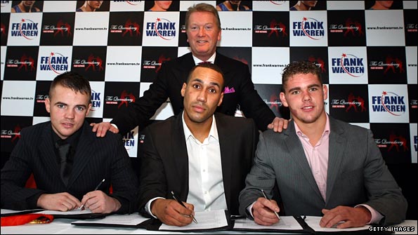 Frank Warren signs up Frankie Gavin, James DeGale and Billy Joe Saunders