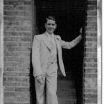 This is a picture of myself at the age of 21 years old. it was taken at my sister's wedding at 20 West Road, Mortlake in Surrey in August 1939.
