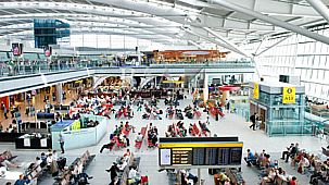 Heathrow Airport, Terminal 5A, airside, departure lounge