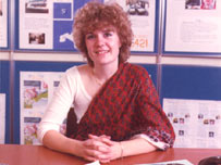 Reporter Tamsin Mitchell (now Thomas) 