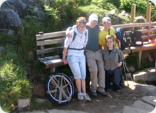 Julie with Azura Warwick, Olivia Straker and Philip Rodney