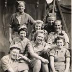 Another photograph to add to the story at "Photographs from a NAAFI Girl", showing a group of people at a D Day marshalling camp.