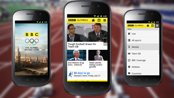 Launch image, home page, and menu