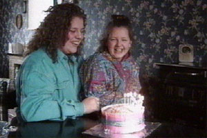 Sally crosses a threshold