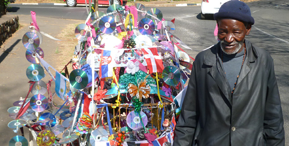 Solly Radili and his trolley