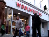Woolworths sign in St Helier