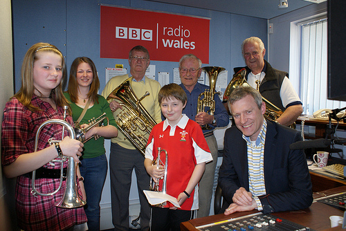 Jeremy Vine and guests in BBC Wales' Wrexham studio