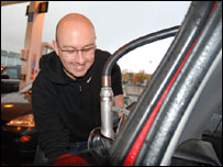 Filling up with petrol