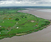 Aerial picture of the munitions factory location