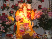 Ganesh in the temple