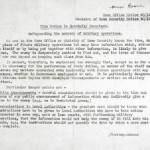 Keith’s Mother, Audrey Brown, worked for the Ministry of Home Security. Every employee received a notice reminding them of issues of National Security. The letter is dated 13th April 1944.