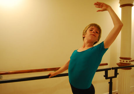 Dominic Handford at the barre