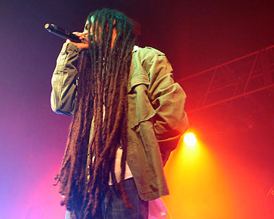 Damian's dreadlocks!