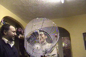 Spiro opens the cage